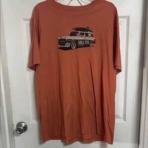 Life Is Good Orange Family Surf Car Tee